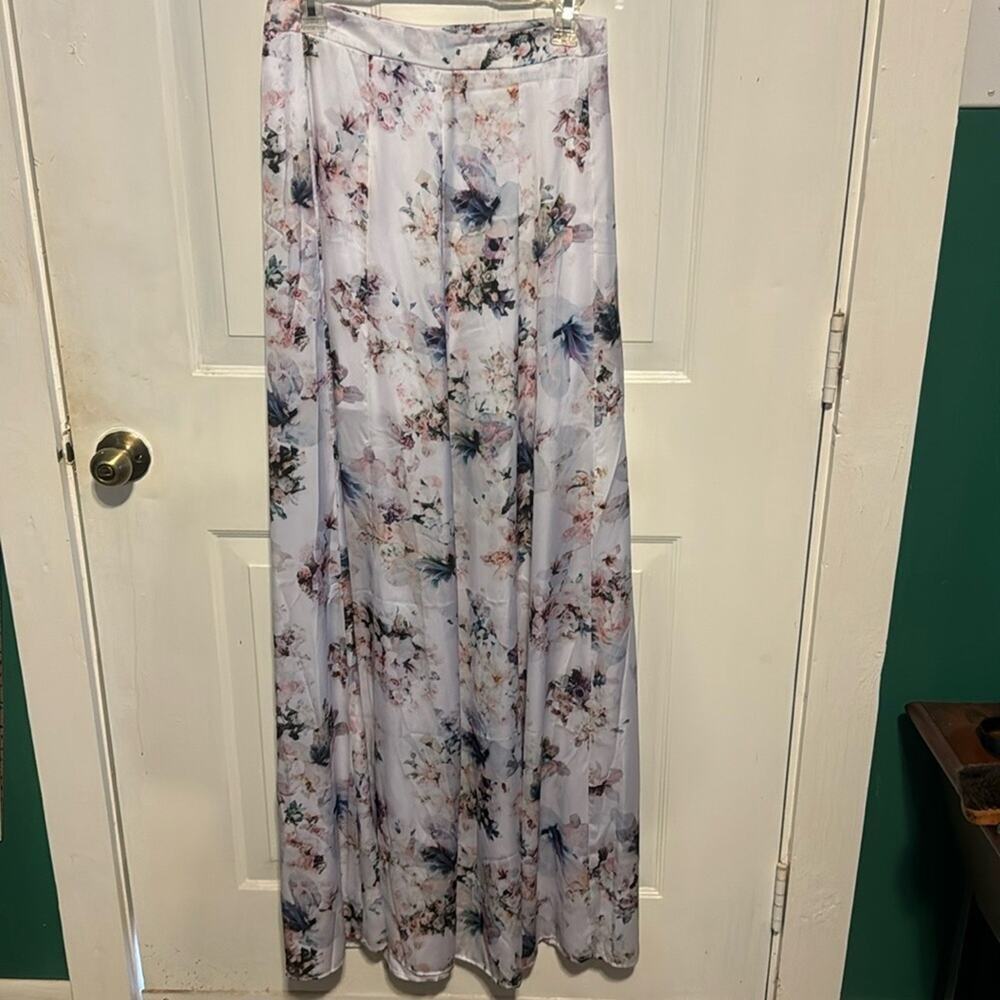 Show Me Your MuMu Maxi floral skirt multi colored L - Picture 6 of 9